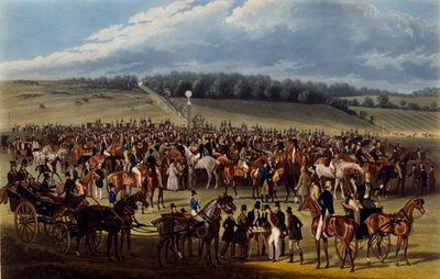 The Betting Post, impressão feita por Charles Hunt, 1836 (aquatint) de James Pollard