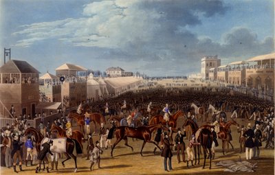 The Race Over, impressão feita por Charles Hunt, 1836 (aquatint) de James Pollard