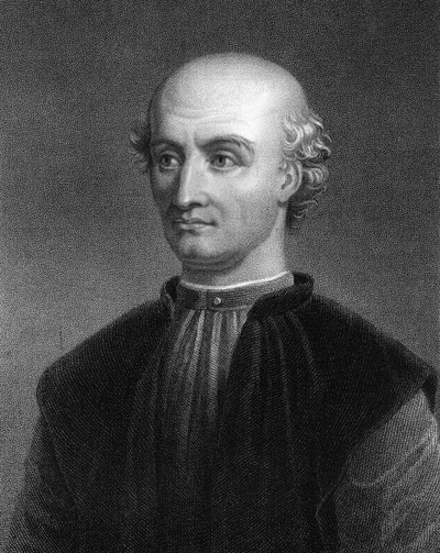 Donato Bramante, arquiteto italiano do renascimento, 1836. de James Posselwhite