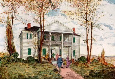 Mansão Morris-Jumel, Washington Heights, século XVIII 1921. de James Preston