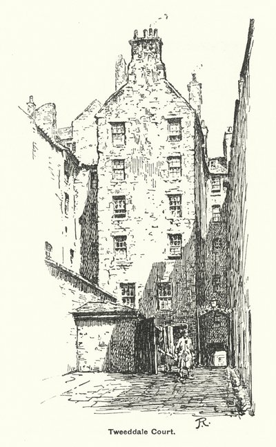 Tribunal de Tweeddale (litografia) de James Riddel