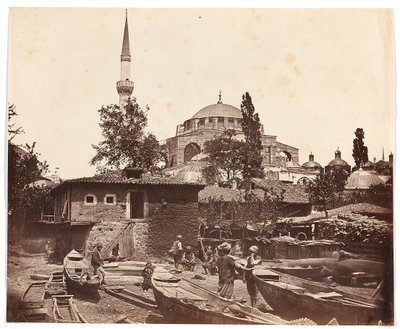«Escadaria de Tophanna» [Istambul. Mesquita com um minarete] de James Robertson