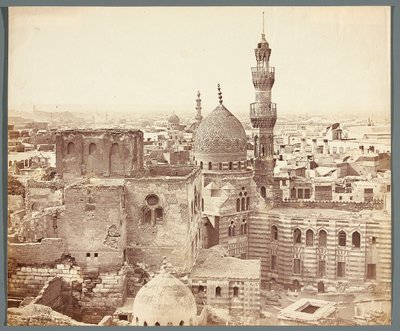 Egipto. Cairo. Vista de uma das mesquitas de James Robertson