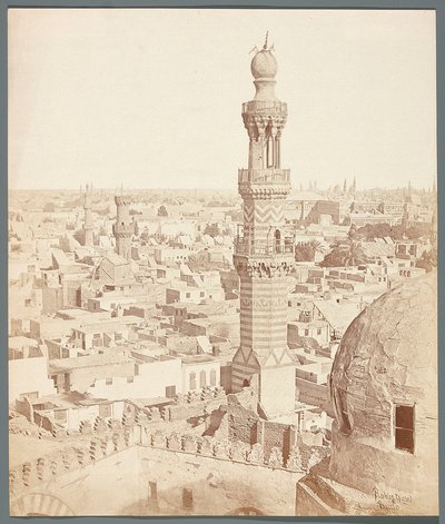 Egito. Cairo. Vista da madrasa - mausoléu do emir mameluco Sarghitmish (1356) de James Robertson