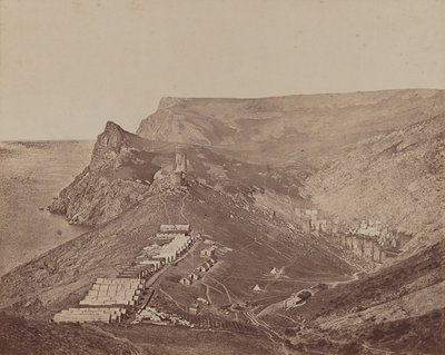 Fortificação acima do porto de Balaclava de James Robertson