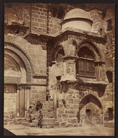Pórtico do Santo Sepulcro, Jerusalém [Jerusalém. Basílica do Santo Sepulcro - capela dos Francos] de James Robertson