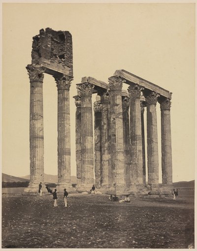 Templo de Júpiter Olímpio, c. 1853 de James Robertson