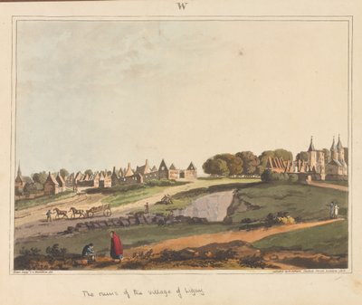  As ruínas da vila de Ligny , 1815 de James Rouse