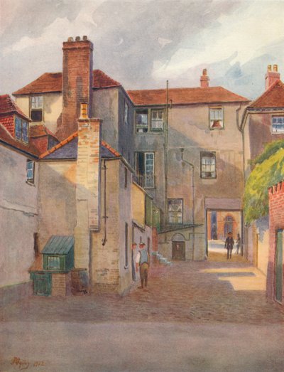 "The Swan Yard, Reigate", 1912, 1914 de James S Ogilvy