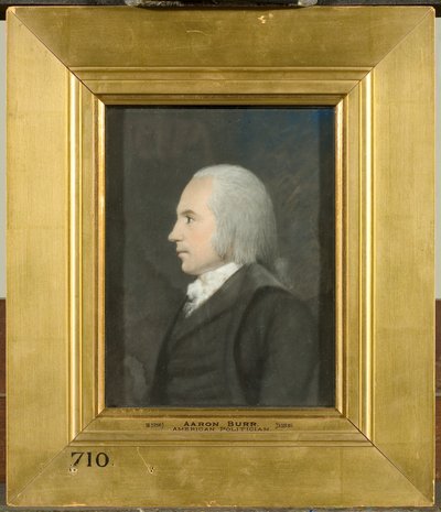 Aaron Burr, c.1797 (cor pastel em papel cinza) de James Sharples