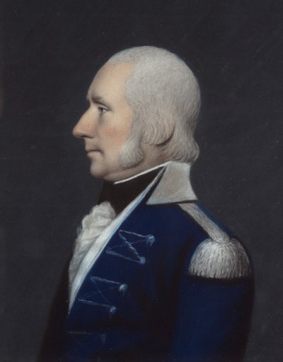 Sir G. Dunbar (pastel sobre papel cinzento) de James Sharples