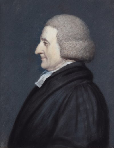 O Rev. Richard Greaves (pastel sobre papel cinzento) de James Sharples