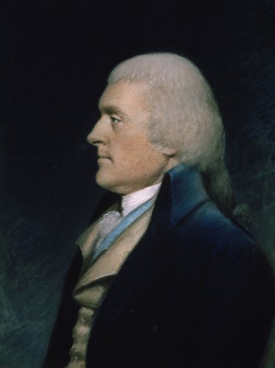 Thomas Jefferson (1743-1826) c.1797 (pastel sobre papel) de James Sharples