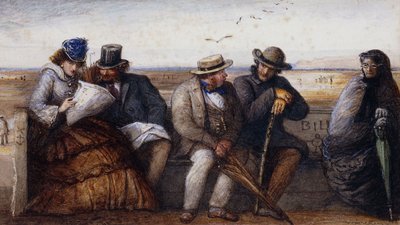 Fofocas à beira-mar, de James Smetham