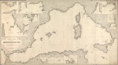 Carta do Mediterrâneo Ocidental de James & Son Imray