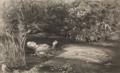 Ophelia Shakespeare, Hamlet, Acto 4, Cena 7, 1 de Março de 1866. de James Stephenson