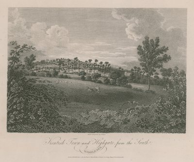 Kentish Town e Highgate, Middlesex, do sul de James Storer