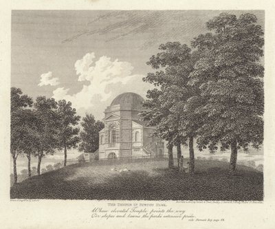 Robert Bloomfield, poeta: O Templo em Euston Park (gravura) de James Storer