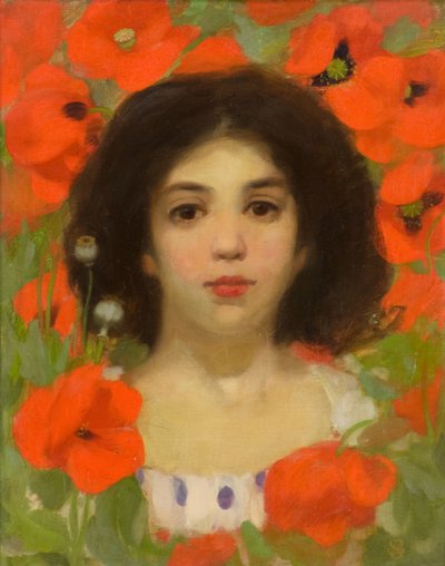 A Gipsy Maid, c.1890-95 (óleo sobre tela) de James Stuart Park