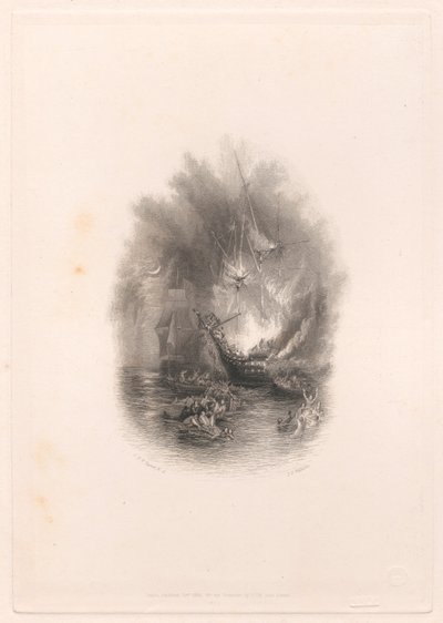 Fogo no mar (vinheta) de James T. Willmore