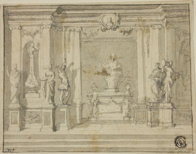 Pórtico interno com estátuas de James Thornhill