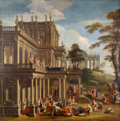 Joseph and his Brethren - The Discovery of the Cup c.1705 (óleo sobre tela) de James Thornhill