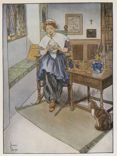 Ilustração para The Compleat Angler por Izaak Walton de James Thorpe