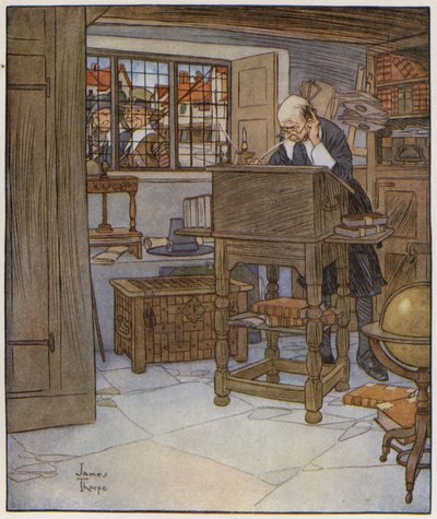 Ilustração para The Compleat Angler por Izaak Walton de James Thorpe