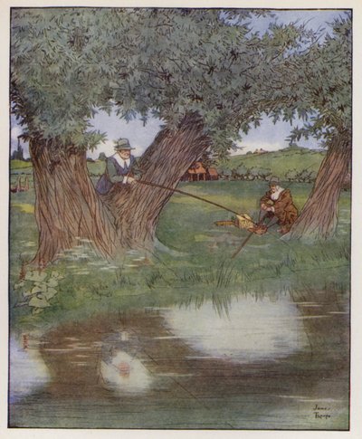 Ilustração para The Compleat Angler por Izaak Walton de James Thorpe