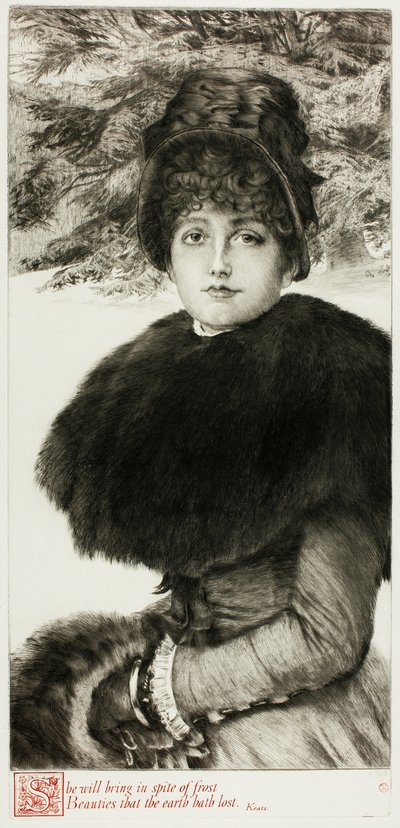 Um passeio na neve de James Tissot