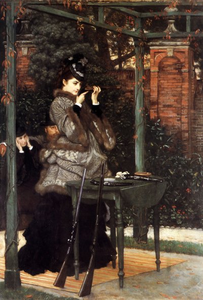 No campo de tiro de James Tissot