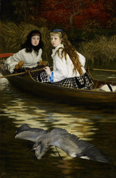 No Tamisa, uma garça de James Tissot