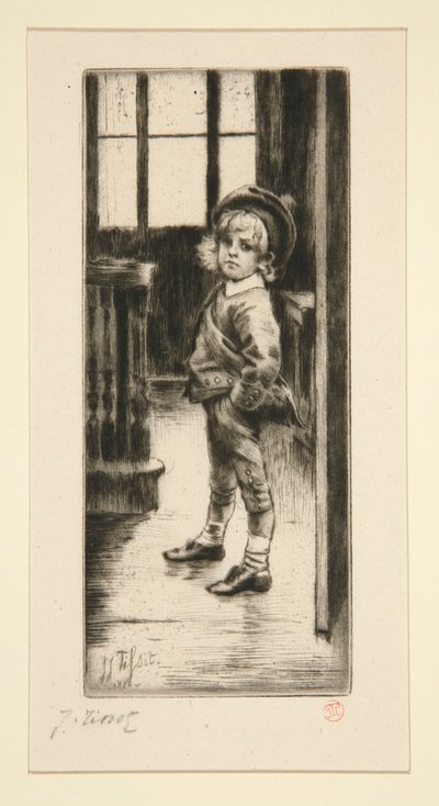 Sa Premi?re Culotte [Primeiro par de calças] de James Tissot