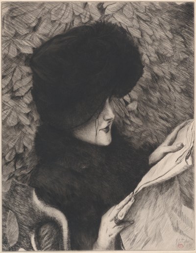 The Newspaper, 1883. de James Tissot