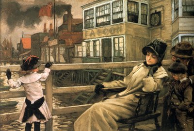 À espera do ferry I de James Tissot