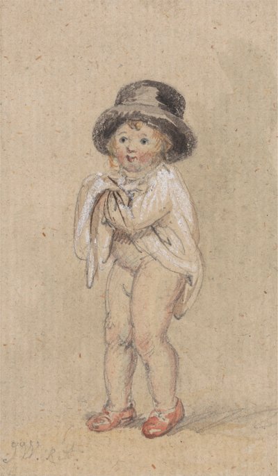 Um Rapazinho com Sapatos Vermelhos (Criança com Sapatos Vermelhos e um Chapéu de Cima) de James Ward