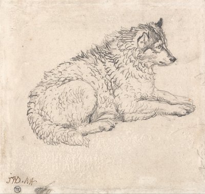 Cão do Ártico, virado para a direita de James Ward