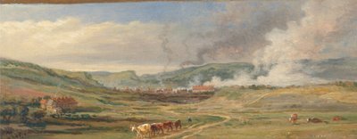 Paisagem perto de Swansea, País de Gales do Sul de James Ward