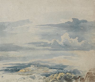 Paisagem com um castelo numa colina de James Ward