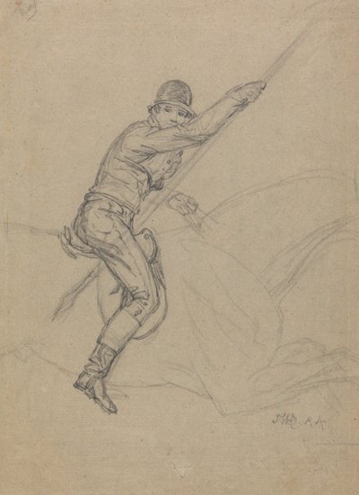 Sir Charles Blunt caçando o javali e fugindo do tigre: um estudo para uma das quatro pinturas de Ward executadas em 1815 de James Ward
