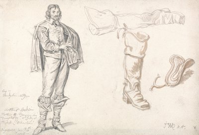 Estudos a partir do Retrato de Arthur Goodwin de Anthony van Dyck de James Ward