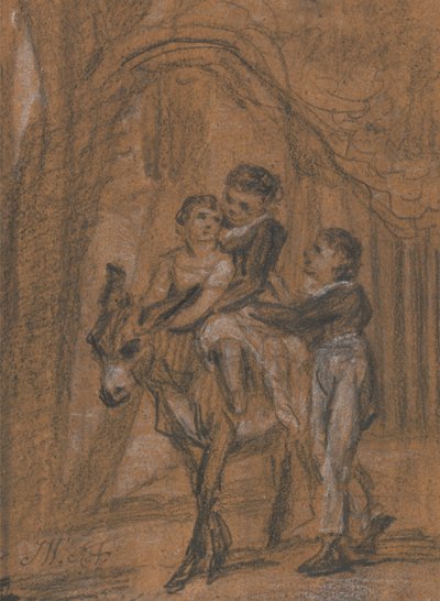 Estudo para a Pintura a Óleo "As Crianças de Theophilus Levitt, Esquire". de James Ward