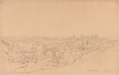 Estudo para a vista de Cambridge a partir de Castle Hill de James Ward