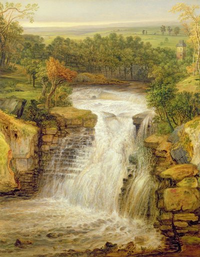As Cataratas do Clyde após um Dilúvio, 1852 de James Ward