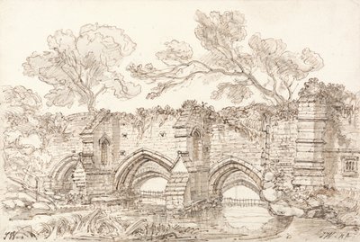 The Old Double Bridge, Bury St. Edmunds de James Ward
