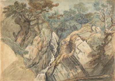 Queda de água, País de Gales do Norte de James Ward