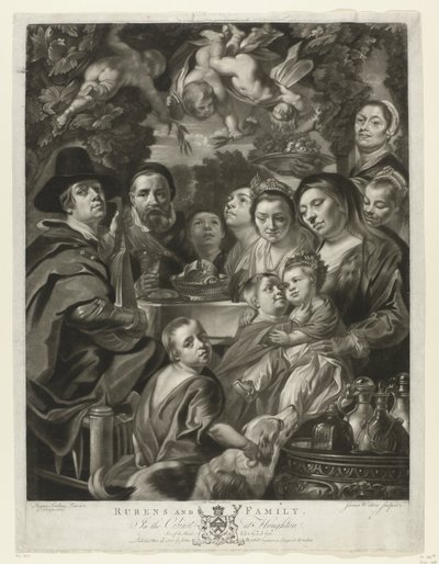 Retrato de Jacques Jordaens com os seus pais, irmãos e irmãs
Rubens e Família (título sobre o objecto)
Pinturas de The Houghton Gallery (título da série)
A Galeria Houghton (título da série) de James Watson (prentmaker)
