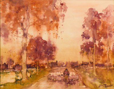 Um dia chuvoso (aguarela) de James Watterston Herald