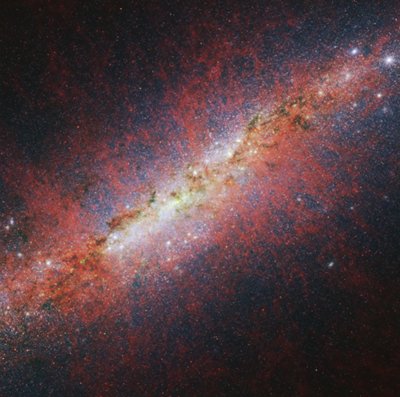 M82 Webb NIRCam – Comprimentos de onda mais longos de James Webb Space Telescope (NASA)