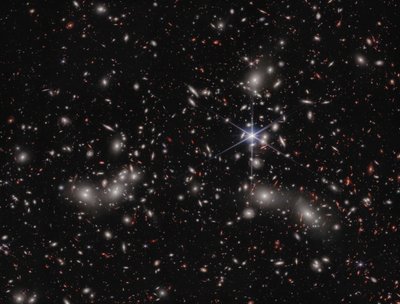Aglomerado de Pandora (Imagem NIRCam) de James Webb Space Telescope (NASA)